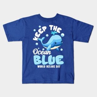 Keep The Ocean Blue Earth Day Arbor Oceans Kids T-Shirt